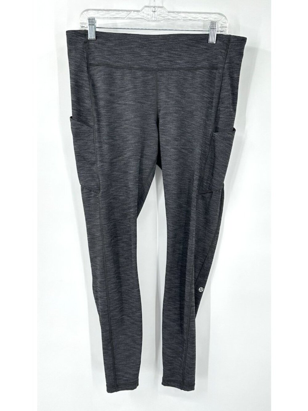 Lululemon Speed Up leggings 14 Full-On Luxtreme Brushed 28" Heathered Black - Picture 5 of 11